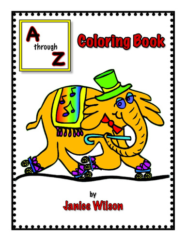 A through Z coloring book