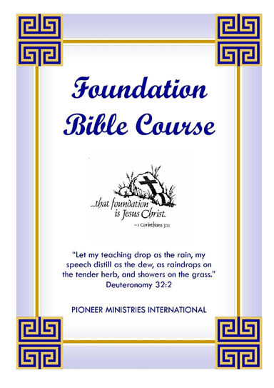 Foundation Bible Course