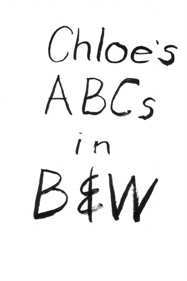 Chloe's ABCs in B&W