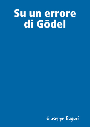 Su un errore di Gödel