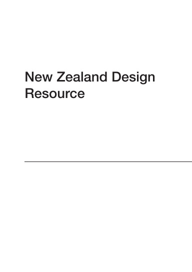 NZ Design Resource