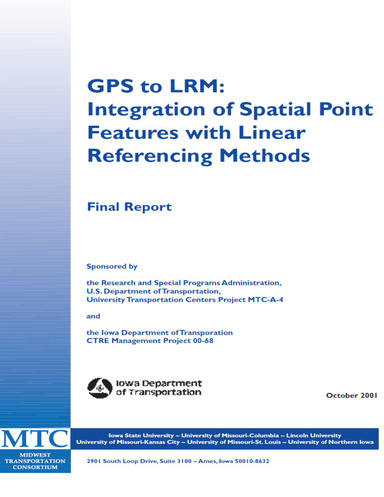 GPS to LRM:Integration of Spatial Point Features with Linear Referencing Methods