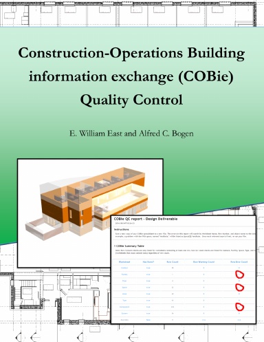Construction-Operation Building information exchange (COBie) Quality Control