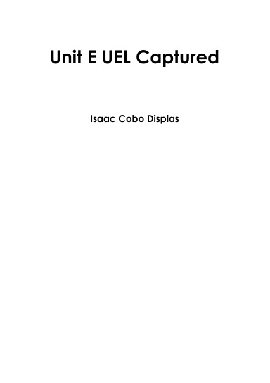 UnitE UEL Captured