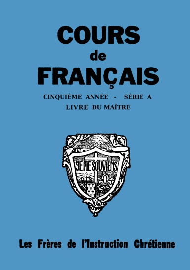 Cours de français -5e année - Livre du Maître