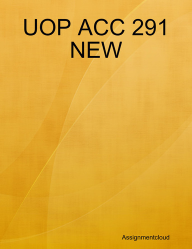 UOP ACC 291 NEW