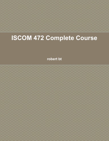 ISCOM 472 Complete Course