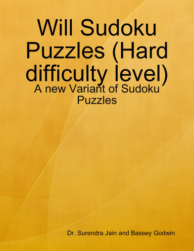 Will Sudoku Puzzles - Part 2