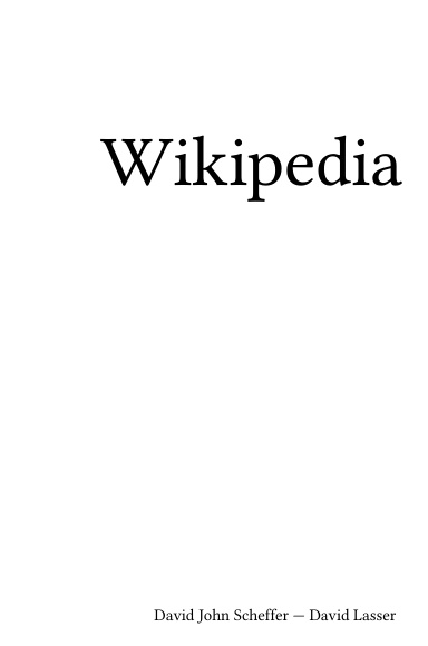 Volume 1879, David John Scheffer --- David Lasser