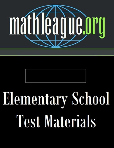 Elementary School Test - 11526 (June 2015)