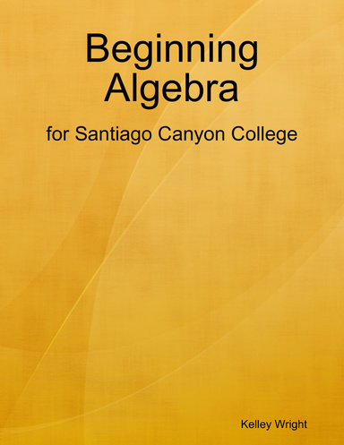 Beginning Algebra for Santiago Canyon College