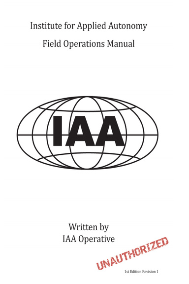 Unauthorized: IAA Field Operations Electronic Handbook
