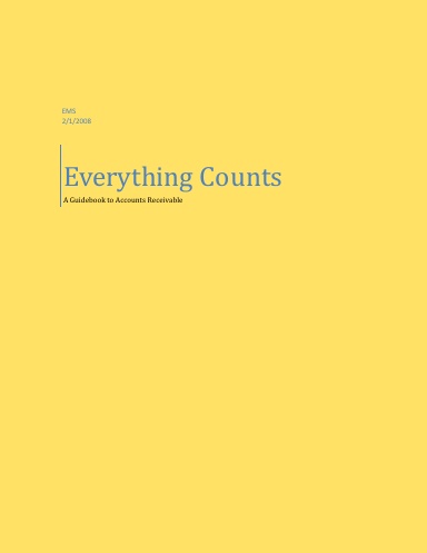 Everything Counts