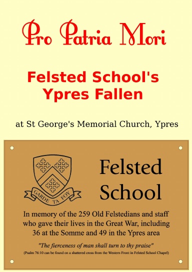 Felsted School's Ypres Fallen