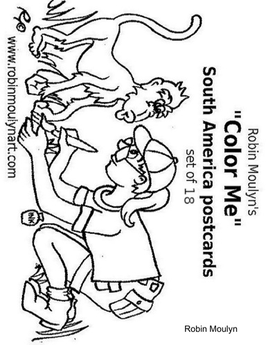 Robin Moulyn's "Color Me" South America Postcards