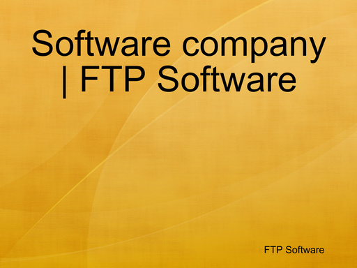 Software company | FTP Software