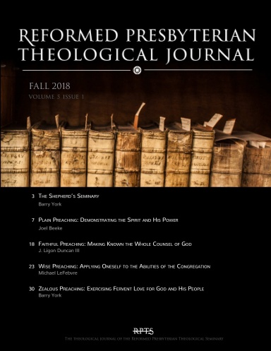 Reformed Presbyterian Theological Journal Vol. 5, Iss. 1
