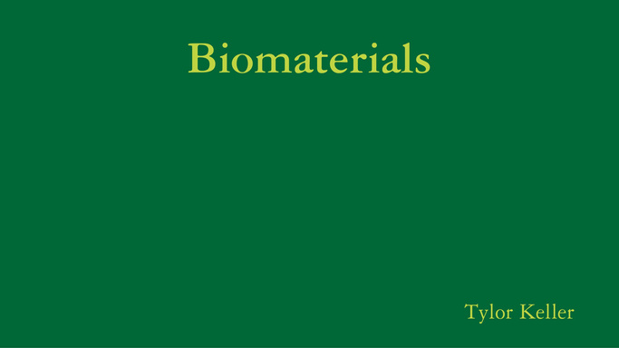 Biomaterials