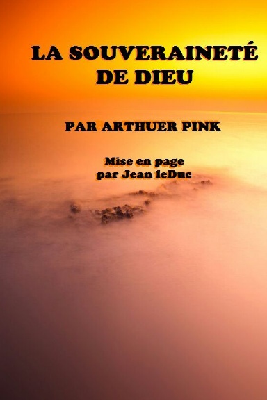 LA SOUVERAINETÉ DE DIEU