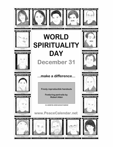 World Spirituality Day - December 31