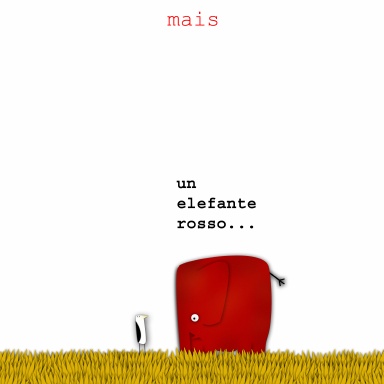 Un elefante rosso