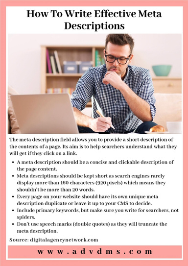 How To Write Effective Meta Descriptions