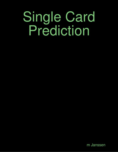 Single Card Prediction