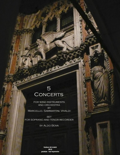 5 Italian Concerts set for soprano and tenor recorder