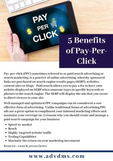 5 Benefits of Pay-Per-Click