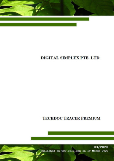 Tech Doc Tracer Premium 03/2020