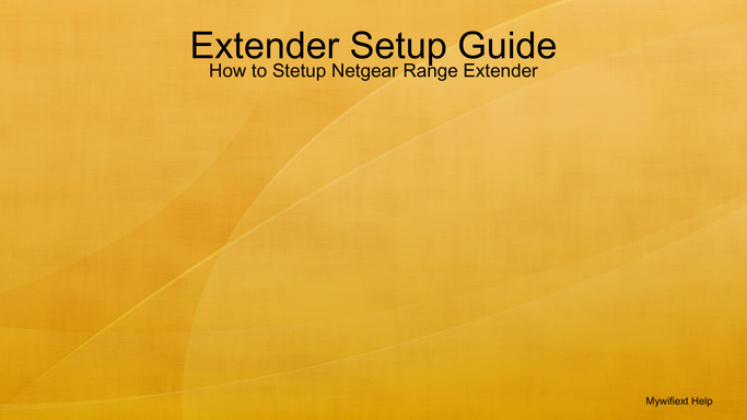 Extender Setup Guide