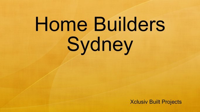 Home Builders Sydney