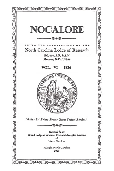 NOCALORE Vol. VI 1936