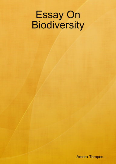 Essay On Biodiversity