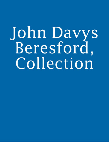 John Davys Beresford, Collection