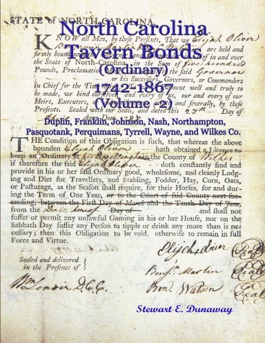 North Carolina Tavern Bonds - Vol 2 (1742-1867)