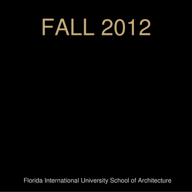 Fall 2012
