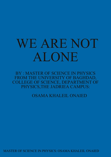 WE ARE NOT ALONE
