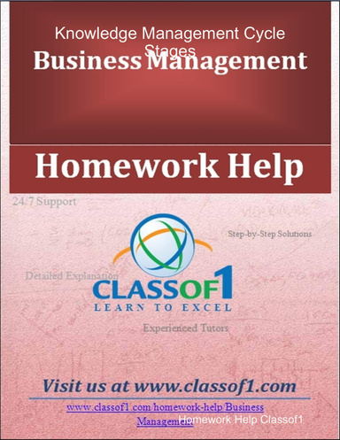 Knowledge Management Cycle Stages