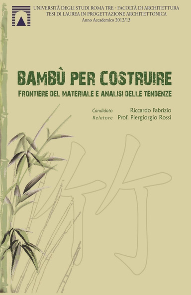 Bambù per costruire