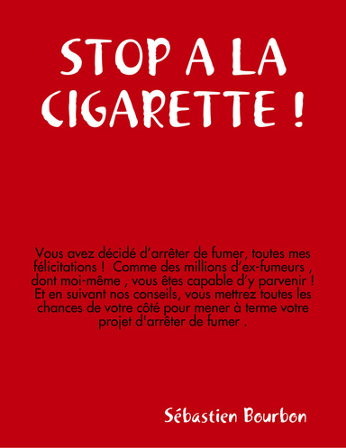 STOP A LA CIGARETTE !