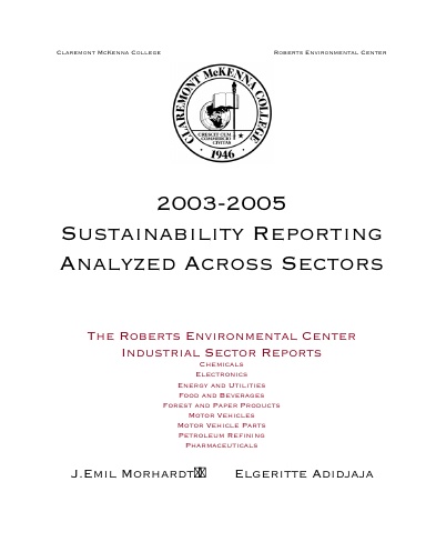 2003-2005 Sustainability Reporting Analyzed Across Sectors