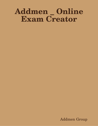 Addmen _ Online Exam Creator