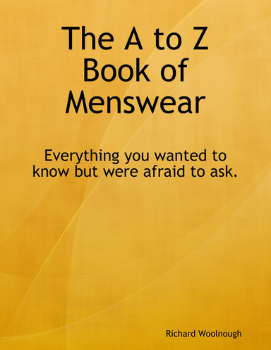 A to Z Book of Menswear