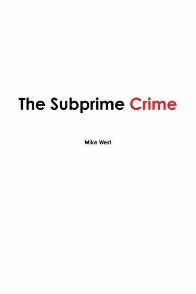 The Subprime Crime