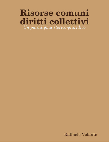 Risorse comuni diritti collettivi