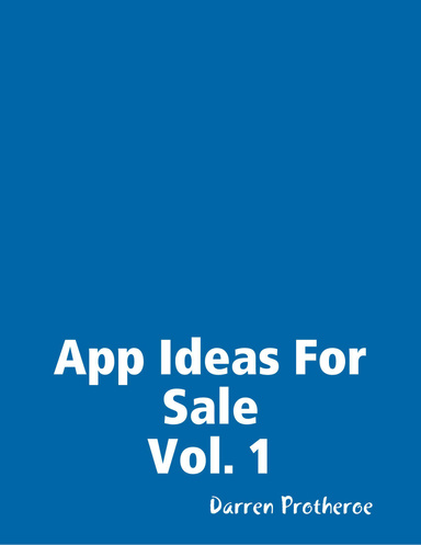 App Ideas for sale Vol. 1