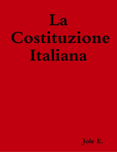 La costituzione Italiana