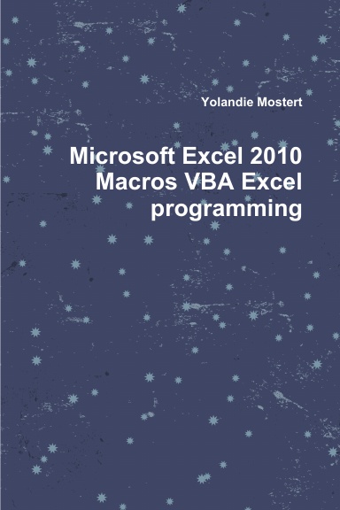 Microsoft Excel 2010  Macros VBA Excel programming
