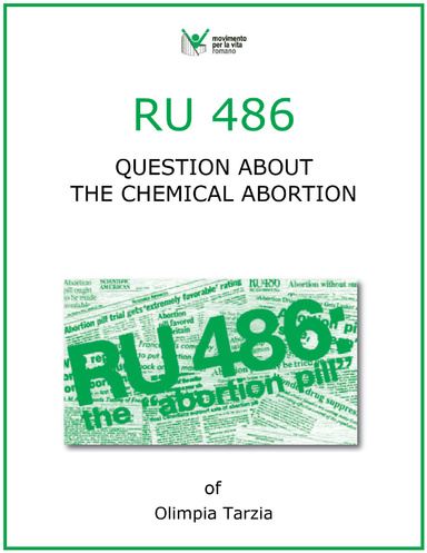 RU 486: Question abount the chemical abortion